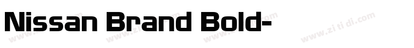 Nissan Brand Bold字体转换